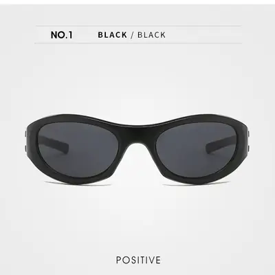 Black Tech Sunglasses for Outdoor Riding & Surfing