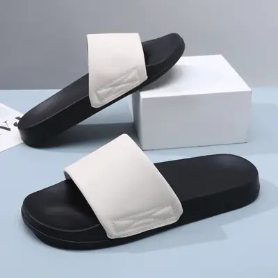 Men's Black Non-Slip Slippers Summer Sandals