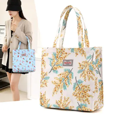 2024 Printed Nylon Shoulder Bag for Women
