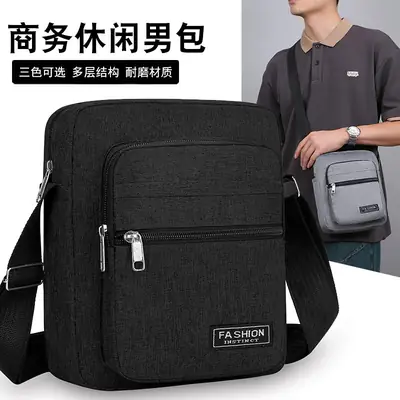 Men Blue Denim Crossbody Bag 2025 New Style