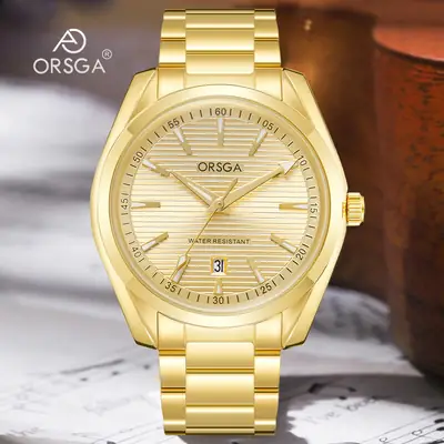 Orsga Men's Stainless Steel Calendar Watch