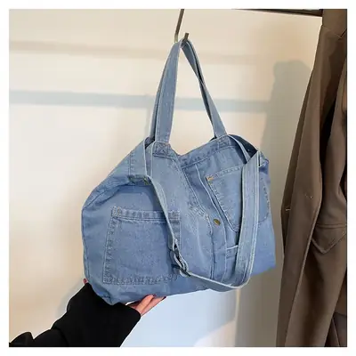 Women's Large Capacity Denim Tote Bag 2024