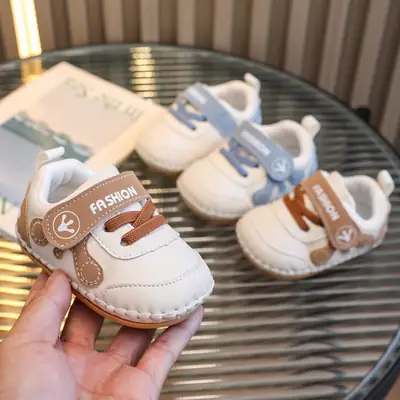 Baby Shoes Cute Furry Design Non-Slip Soft Bottom