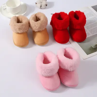 Baby Shoes Autumn and Winter Soft Sole Do Not Fall 0-1 Year Old Baby Shoes 6-12 Months Men's and Women's Baby Cotton Shoes Toddler Shoes