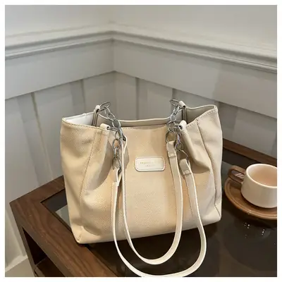 Pink PU Shoulder Bag for Women 2024 Fashion
