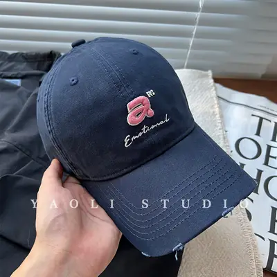 Yaoli Letter Embroidered Soft Top Baseball Hat for Women