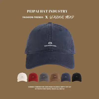 Women's Navy Blue Peave Hat with Adjustable Strap