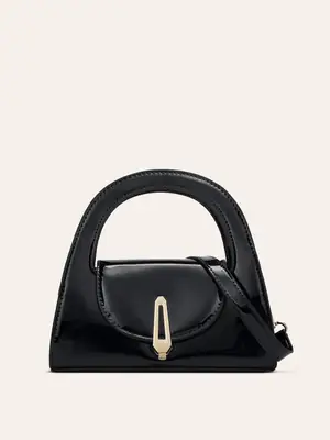 2025 Patent Leather Glossy Women's Bag Black