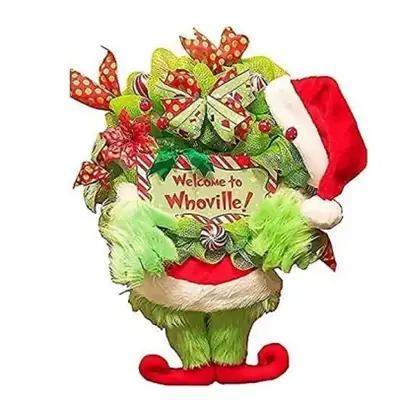 Grinch Ghost Halloween Wreath 2022 Cross-Border Hot Selling Decor