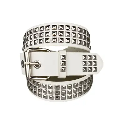 Women's Square Beads Rivet Belt with Eyelet Decor