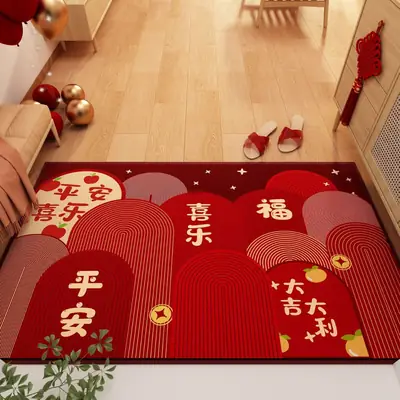 Diatomaceous Earth Door Mat Red Cat Design