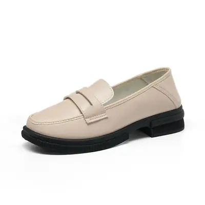 Women's British Style Flat Shoes Spring Autumn Soft Leather
