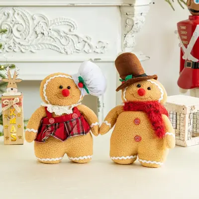 Cross Border Christmas Gingerbread Doll Decor