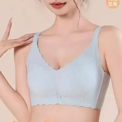 Feminine Lace Wireless Bra Adjustable Push-Up Breathable