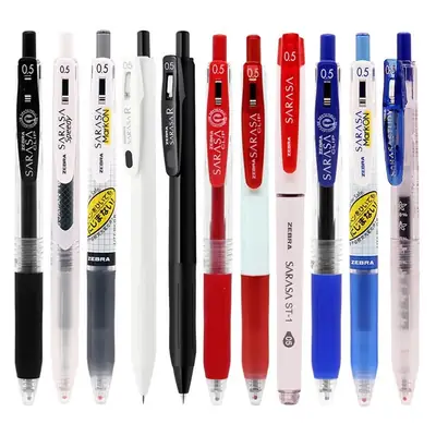 Japanese Zebra Pen Jj15 Gel Pen Zebra 0.3/0.38/0.4/0.5/0.7/1.0mm Retractable Pen