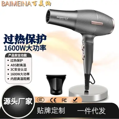 1600W High Heat Hair Dryer with 5 Pro Features