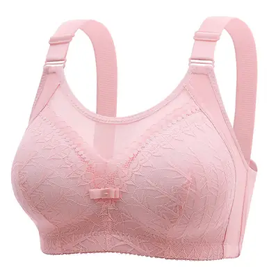 A generation of plus size thin accessory breast without steel ring bra chest pull-up anti-light bra back underwear