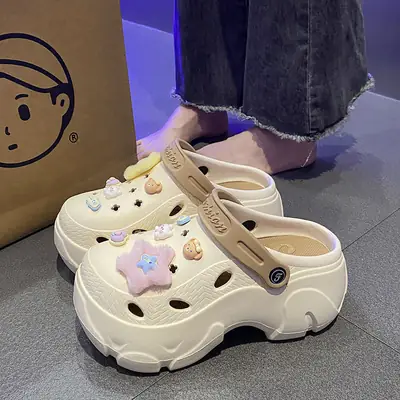 Women's 2025 Croc Shoes with Star Decor