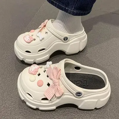 Bowknot Cat EVA Clogs Women Summer Sandals