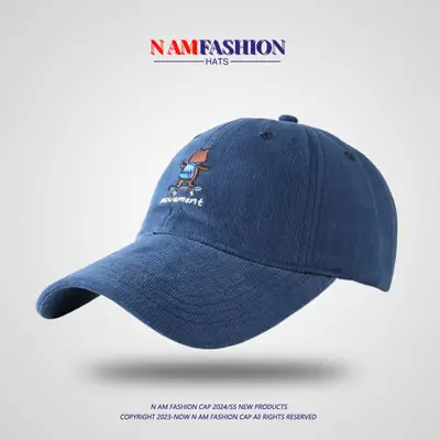 Women's Gray Cartoon Cap Spring Summer Ins