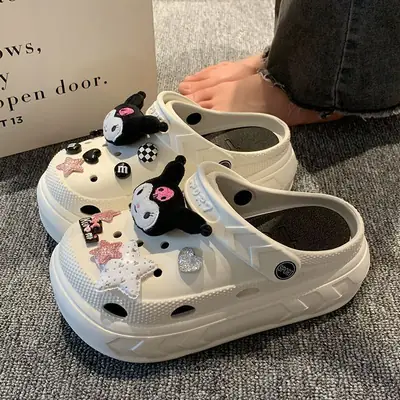 Cute Kuromi Clogs Women Summer Non-Slip Sandals