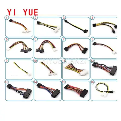 PC computer 4-pin IDE Molex female to 10/12/15-pin SATA male F/M adapter