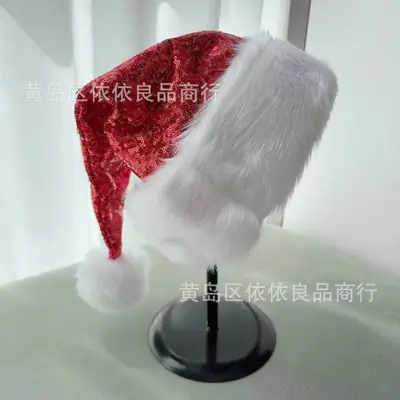 25Yr Old Cross Border Christmas Hat Red Adult
