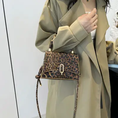 Leopard Print Women's Crossbody Bag 2024