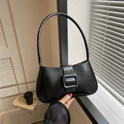 Pink Metallic Niche Shoulder Bag for Women