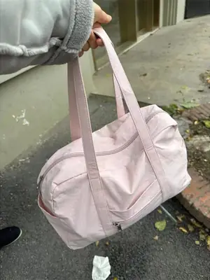 Black Nylon Shoulder Bag for Travel Commute 2024