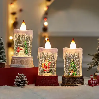 Christmas Wind Lamp with LED Light & Water Spray