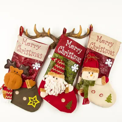 Christmas Socks Large 3D Decorative Gift Bag