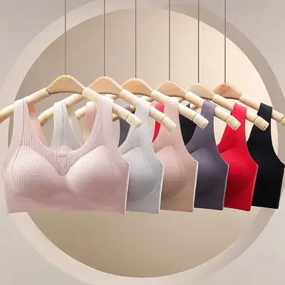 Traceless U-Shape Sports Bra Women Large Chest Back Support