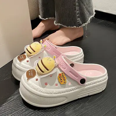 Women High Heeled Clogs Thick EVA Non-Slip Summer Sandals