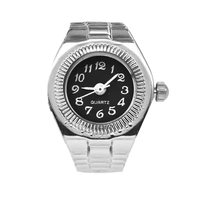 Men's Retro Quartz Watch Silver Bracelet Blue Dial