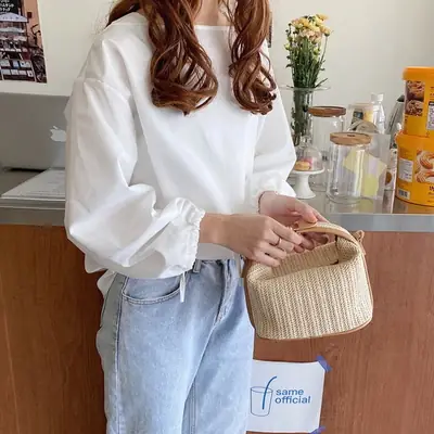 2025 Spring Straw Woven Casual Women's Bag