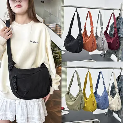 Yellow Japanese Style Crossbody Bag for Women