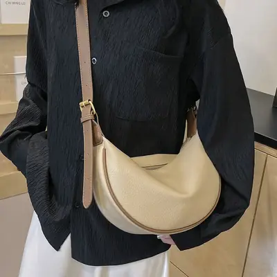 Black Crossbody Bag for Women with Long Strap