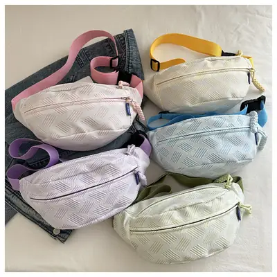 Women's Light Green Waist Bag for Commute