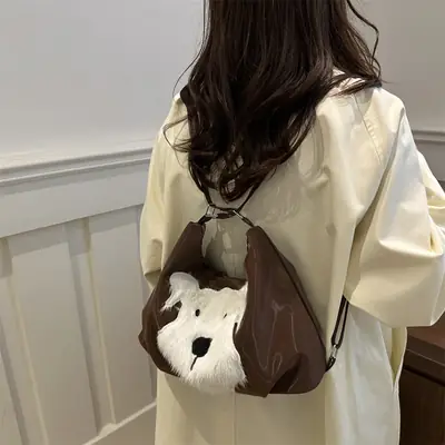 Cute Puppy Tote Bags for Women Large Capacity