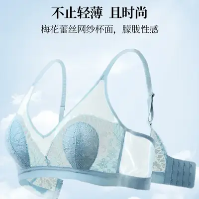 French Lace Cup Bra Rabbit Ears Crystal Summer