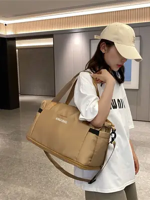 Women's Large Crossbody Travel Bag Light White