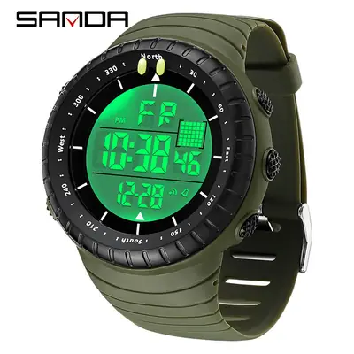 Sanda Multifunctional Outdoor Sports Watch with Large Dial