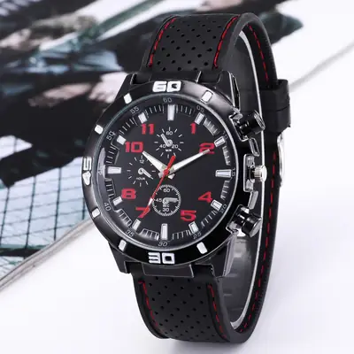 Watch Men's Fashion GT Sports Personality Car Strap Silicone Watch Men's Student Watch Foreign Trade Explosions Wholesale
