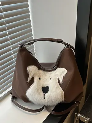 Brown Teddy Bear Shoulder Bag for Girls 2024