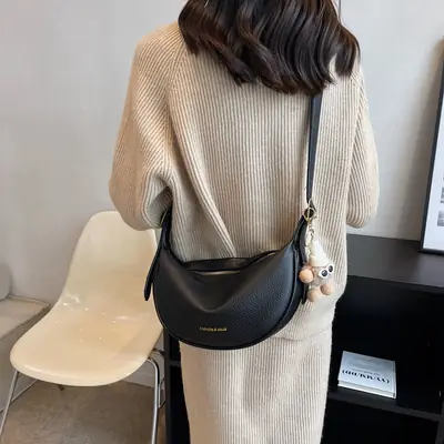 Textured Soft Leather Crossbody Bag Women's Niche Design