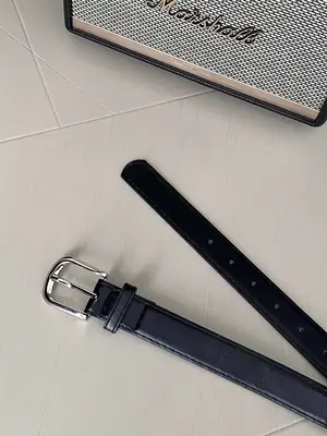 Women's Black Vintage Buckle Belt High-end Style