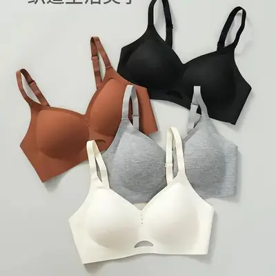 Girl's Bra Oxygen Cotton Jelly Soft Lacquer Hollow Mesh Sport Style Grey Maillard Bra
