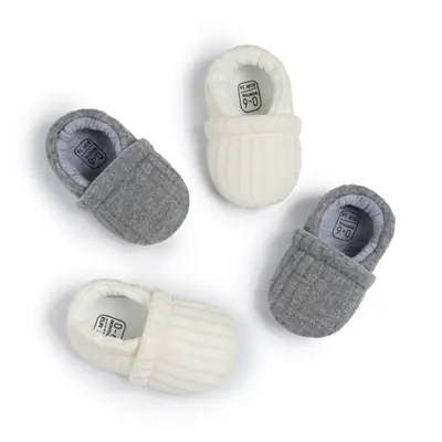 Amazon Cross-border Foreign Trade New 0-1 Year Old Baby Shoes Knitted Slip-on Shoes Cotton Shoes Baby Shoes