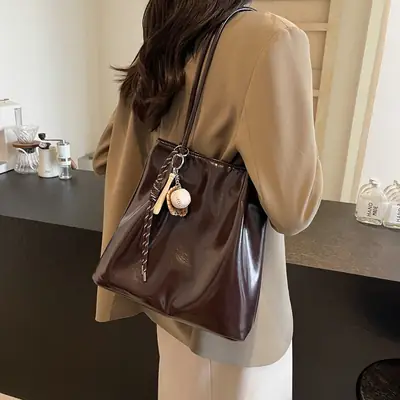 Maroon Korean Style Shoulder Bag for Women 2024
